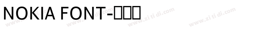 NOKIA FONT字体转换
